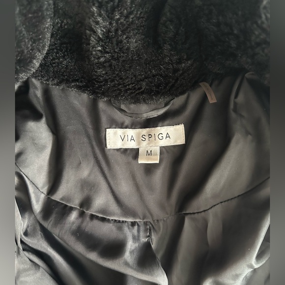 Via Spiga Black Puffer Coat - Picture 8 of 13